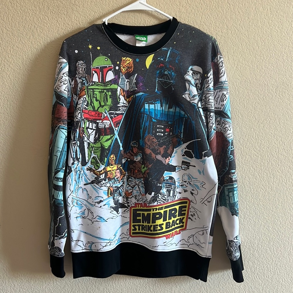 Star Wars long sleeve sweatshirt adult small